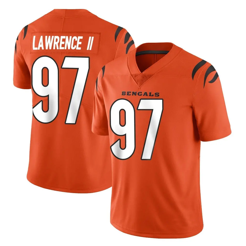C.Bengals #97 Dexter Lawrence II Player Orange Vapor Untouchable Limited Home Game BALCE Stitched Jerseys