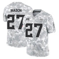 M.Vikings #27 Jordan Mason Player Arctic Camo Salute To Service Limited Game BALCE Stitched Jerseys