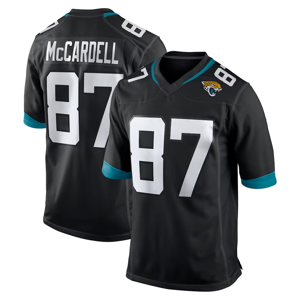 J.Jaguars #87 Keenan McCardell Player Black Home Game BALCE Stitched Jerseys