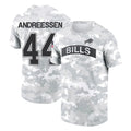 B.Bills #44 Joe Andreessen Player Arctic Camo Salute to Service T-Shirt Hoodies BALCE Stitched Jerseys