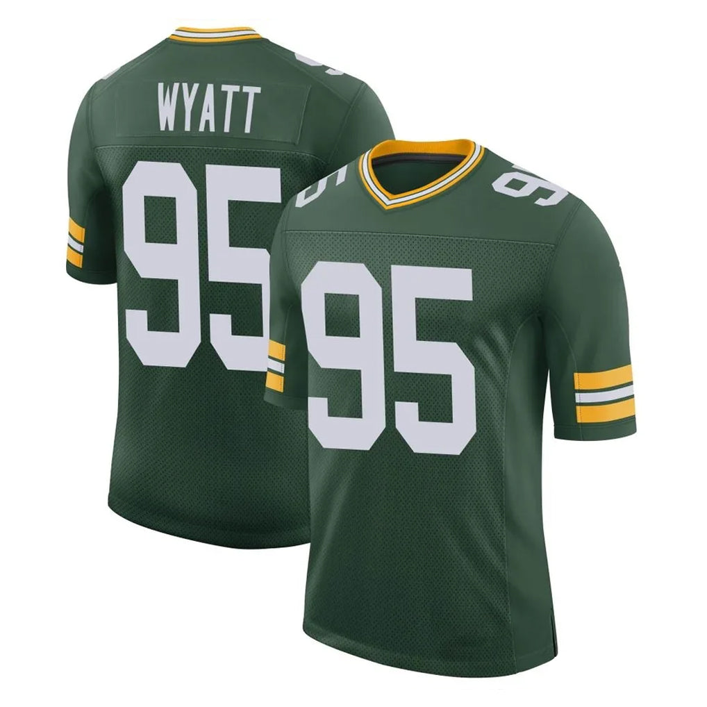GB.Packers #95 Devonte Wyatt Player Green Limited Classic Home Game BALCE Stitched Jerseys