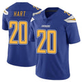 LA.Chargers #20 Cam Hart Player Royal Limited Color Rush Vapor Untouchable Home Game BALCE Stitched Jerseys