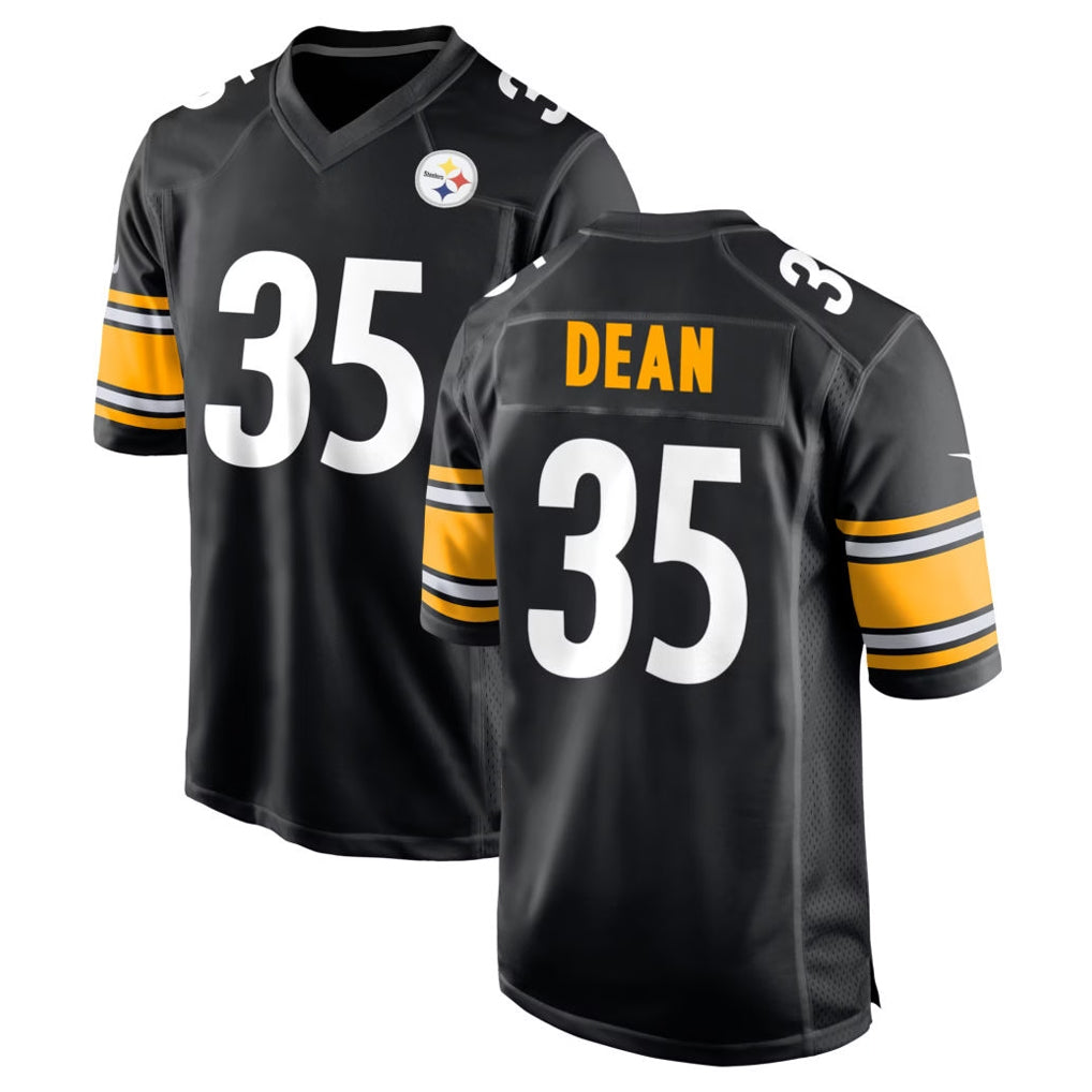 P.Steelers #35 Jamel Dean Player Black Home Game BALCE Stitched Jerseys