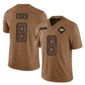 NY.Jets #8 Andre Cisco Player Brown Salute To Service Limited BALCE Stitched Jerseys