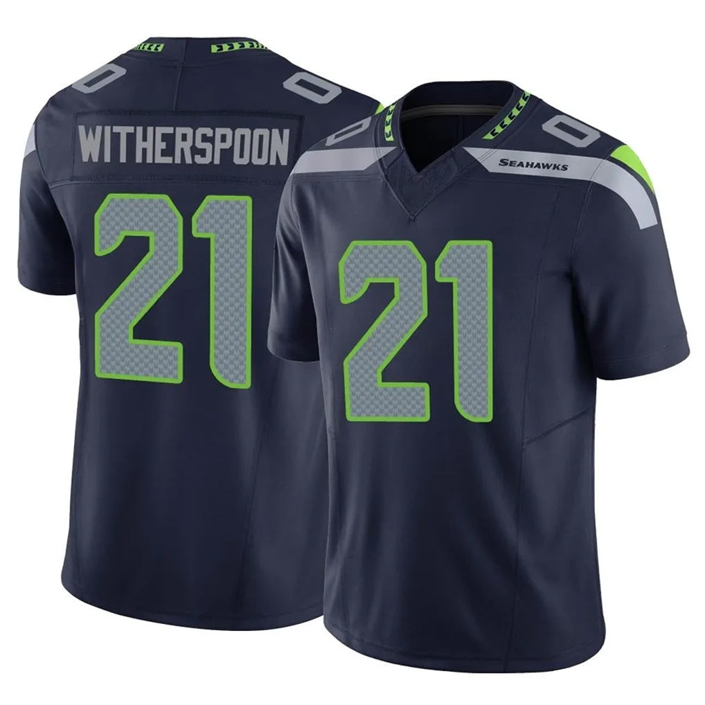 S.Seahawks #21 Devon Witherspoon Player Navy Limited Vapor F.U.S.E. Home Game BALCE Stitched Jerseys