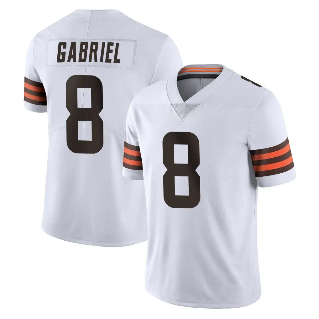 C.Browns #8 Dillon Gabriel Player White Vapor Untouchable Limited Home Game BALCE Stitched Jerseys