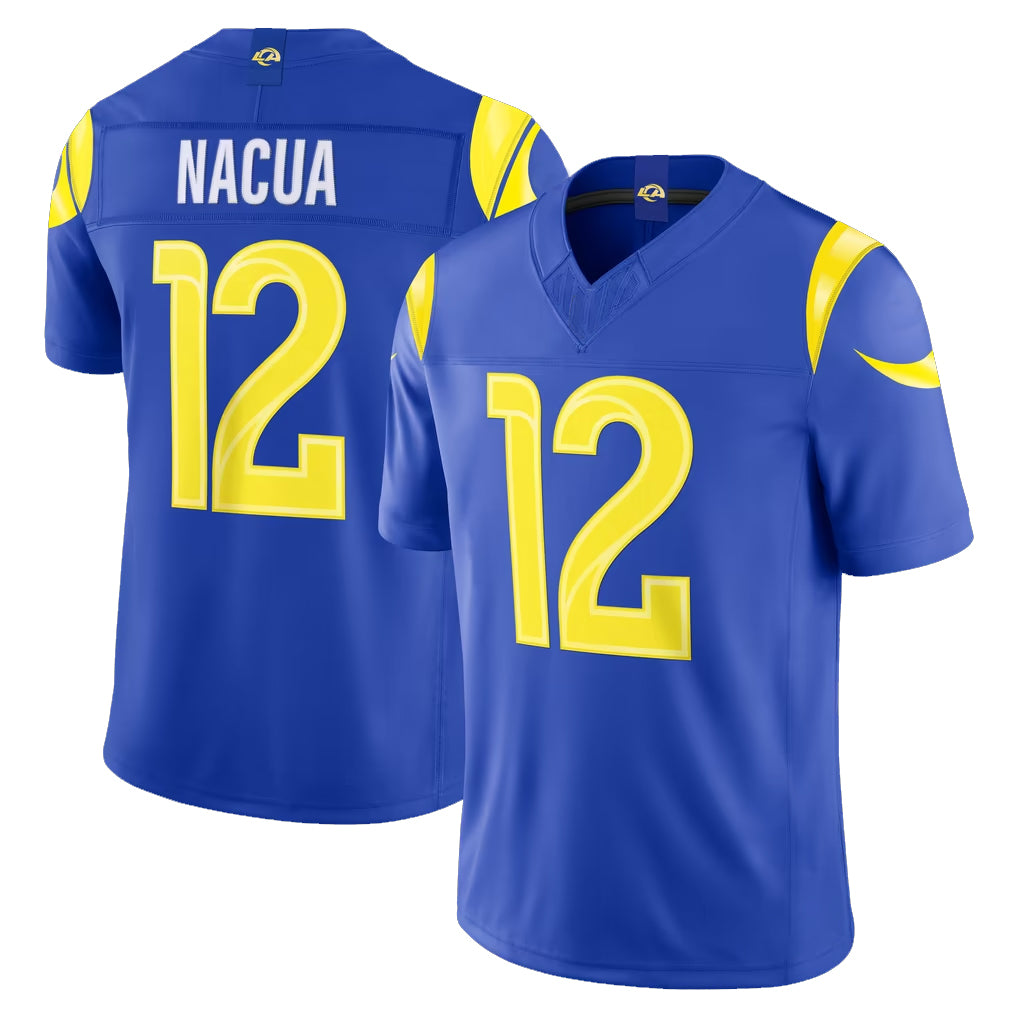 LA.Rams #12 Puka Nacua Player Royal Vapor F.U.S.E. Limited Home Game BALCE Stitched Jerseys