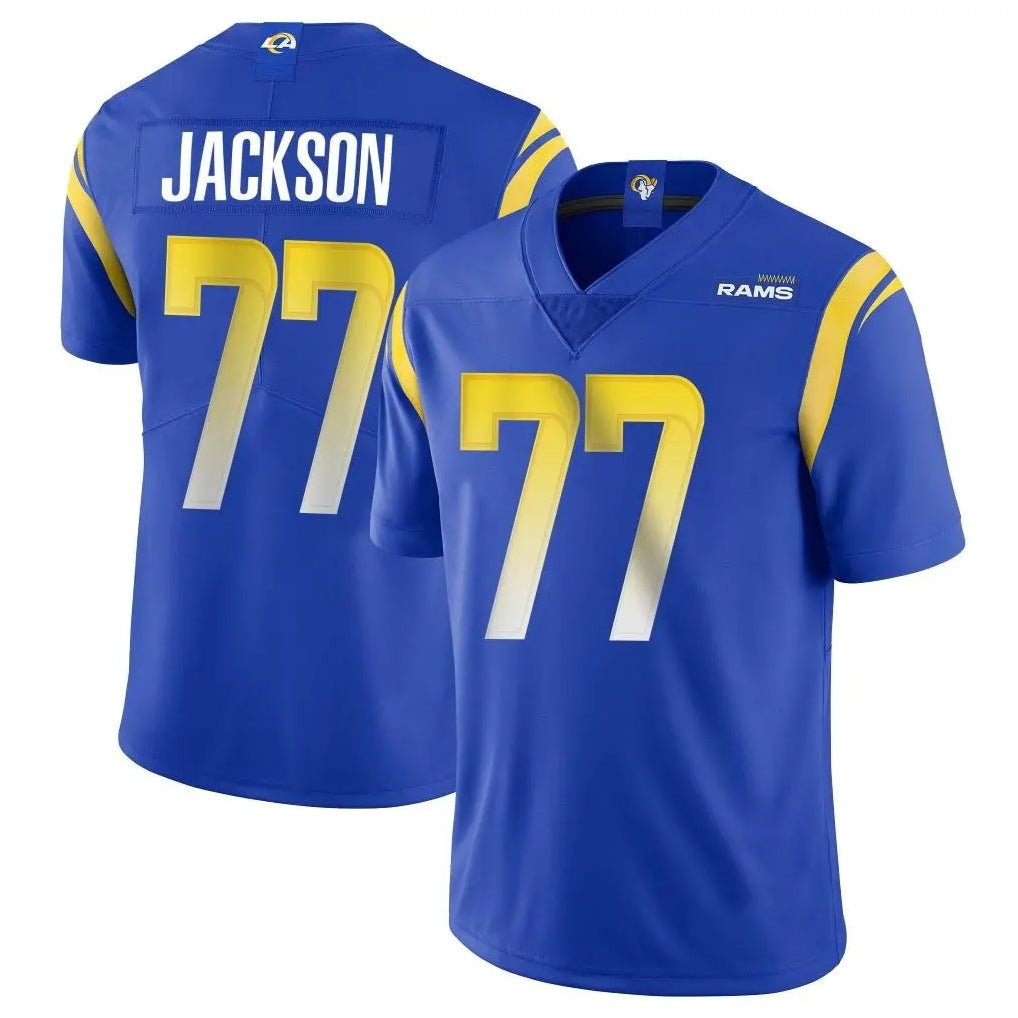 LA.Rams #77 Alaric Jackson Player Royal Limited Vapor Untouchable Home Game BALCE Stitched Jerseys