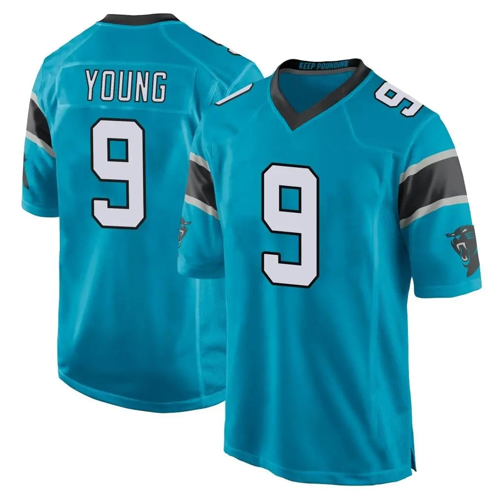 C.Panthers #9 Bryce Young Player Blue Game BALCE Stitched Jerseys