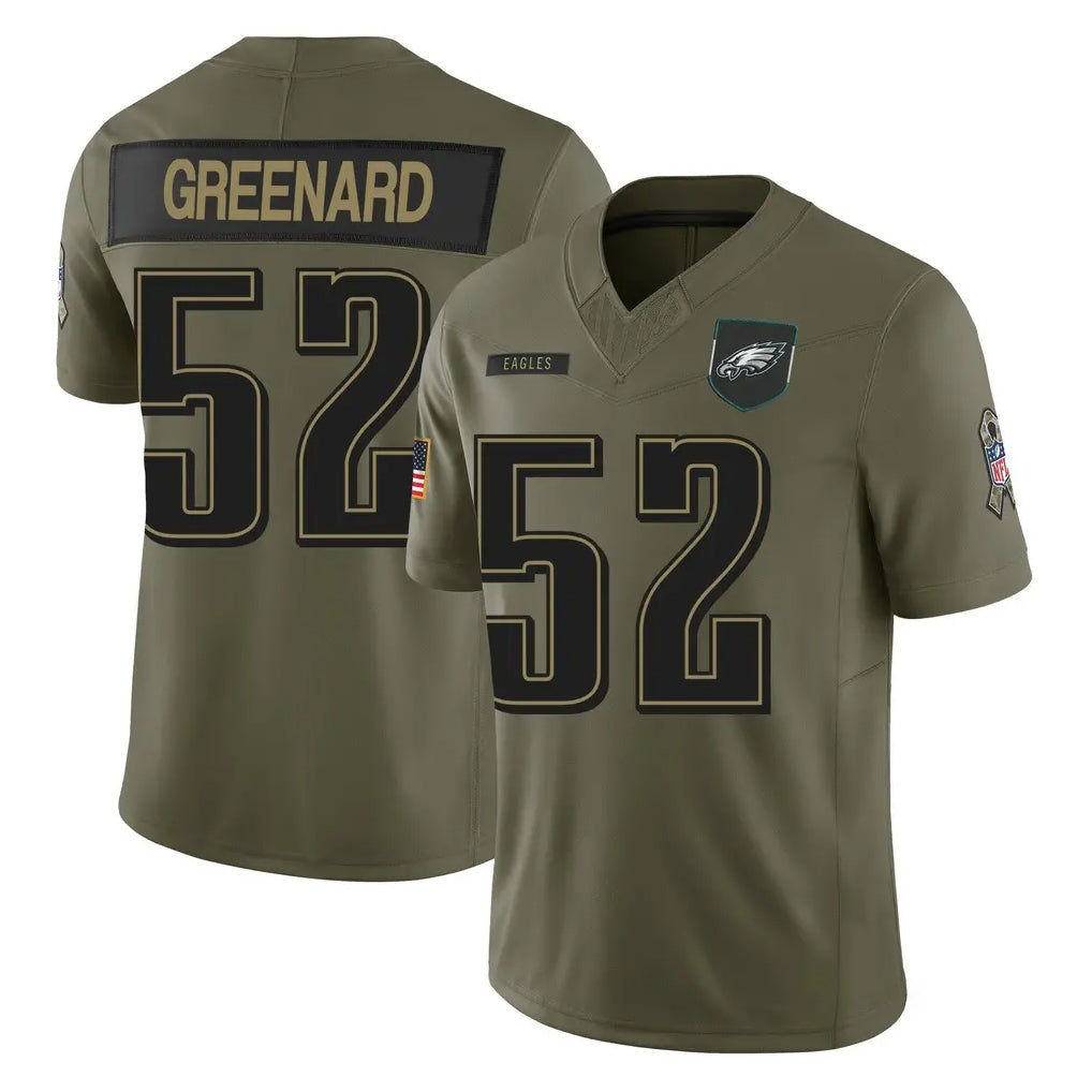 P.Eagles #52 Jonathan Greenard Player Olive 2025 Salute To Service Limited BALCE Stitched Jerseys