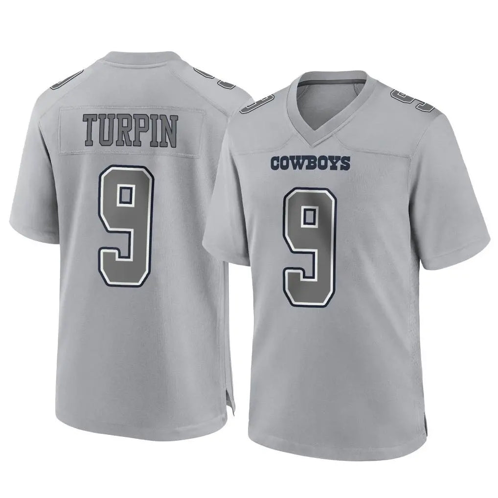 D.Cowboys #9 KaVontae Turpin Player Gray Atmosphere Fashion Home Game BALCE Stitched Jerseys