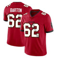 TB.Buccaneers #62 Graham Barton Player Red Limited Vapor Home Game BALCE Stitched Jerseys