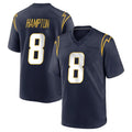 LA.Chargers #8 Omarion Hampton Player Navy Home Game BALCE Stitched Jerseys