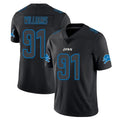 D.Lions #91 Tyleik Williams Player Black Impact Limited Home Game BALCE Stitched Jerseys