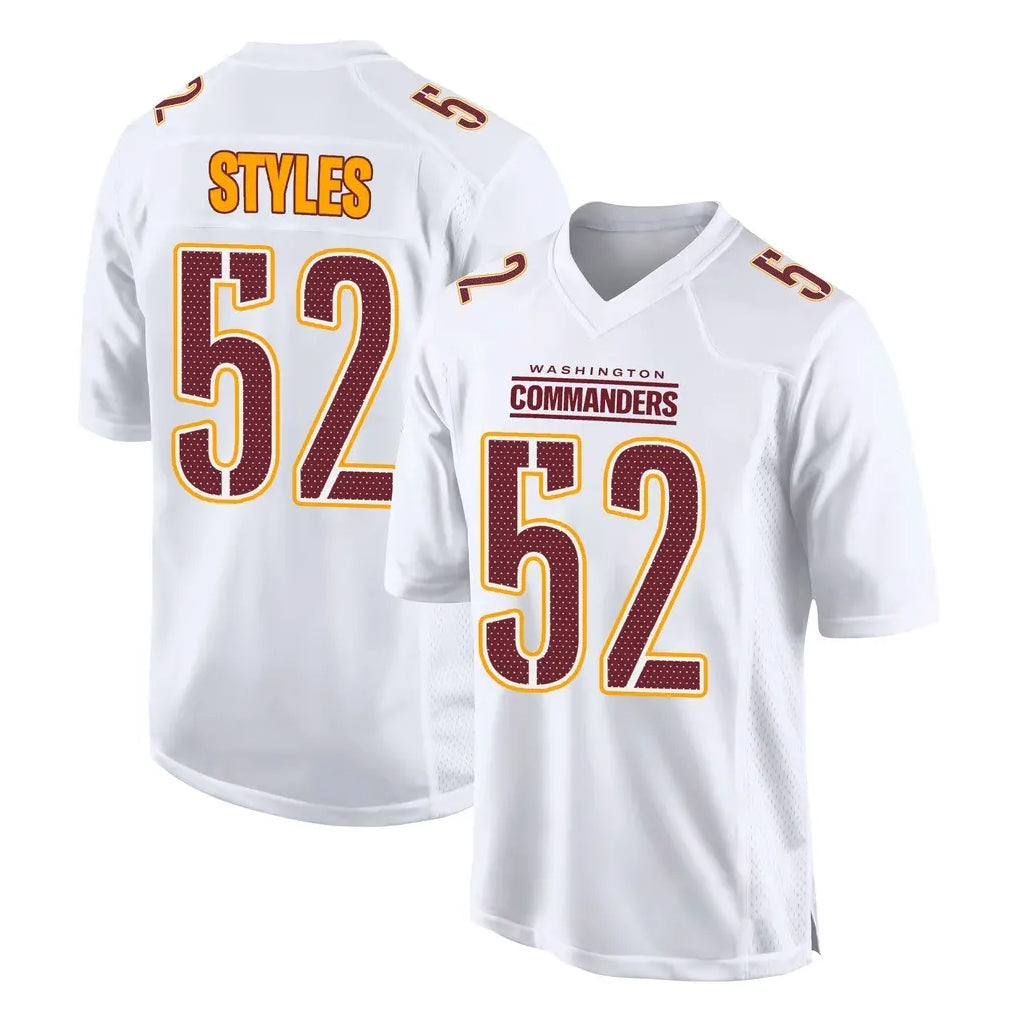 W.Commanders #52 Sonny Styles Player White Tundra Fashion Home Game BALCE Stitched Jerseys