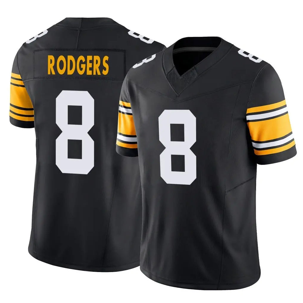 P.Steelers #8 Aaron Rodgers Player Black Limited Alternate Vapor F.U.S.E. Home Game BALCE Stitched Jerseys