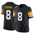 P.Steelers #8 Aaron Rodgers Player Black Limited Alternate Vapor F.U.S.E. Home Game BALCE Stitched Jerseys