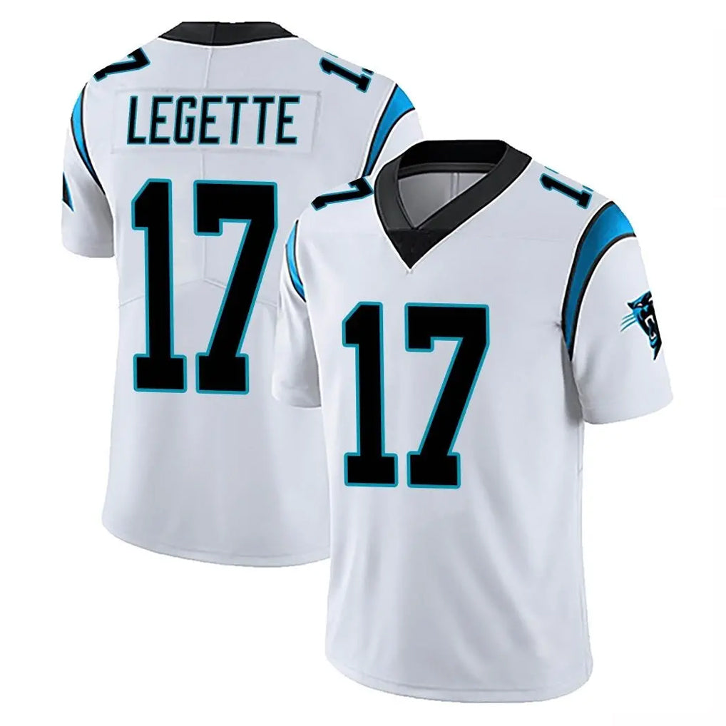 C.Panthers #17 Xavier Legette Player White Vapor Untouchable Limited Game BALCE Stitched Jerseys