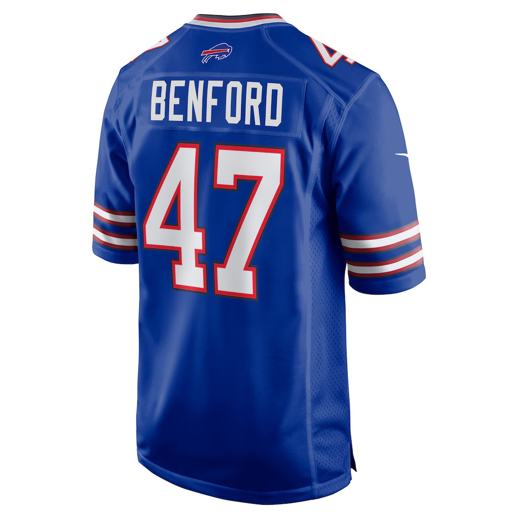 B.Bills #47 Christian Benford Player Royal Home Game BALCE Stitched Jerseys