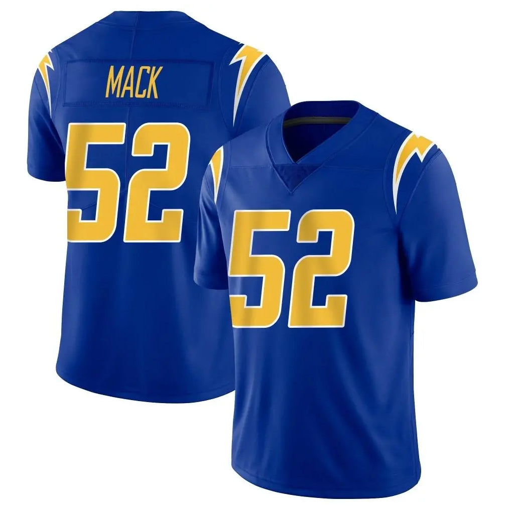 LA.Chargers #52 Khalil Mack Player Royal Limited Vapor Home Game BALCE Stitched Jerseys