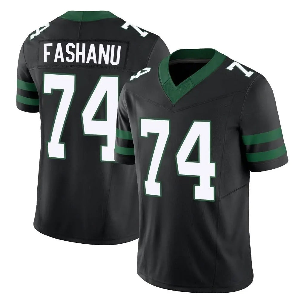 NY.Jets #74 Olu Fashanu Player Black Limited Legacy Vapor F.U.S.E. Home Game BALCE Stitched Jerseys