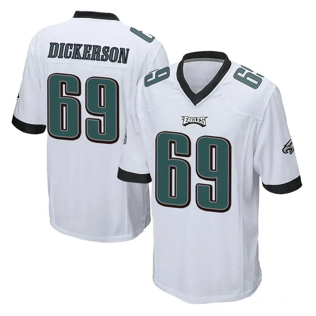 P.Eagles #69 Landon Dickerson Player White Home Game BALCE Stitched Jerseys