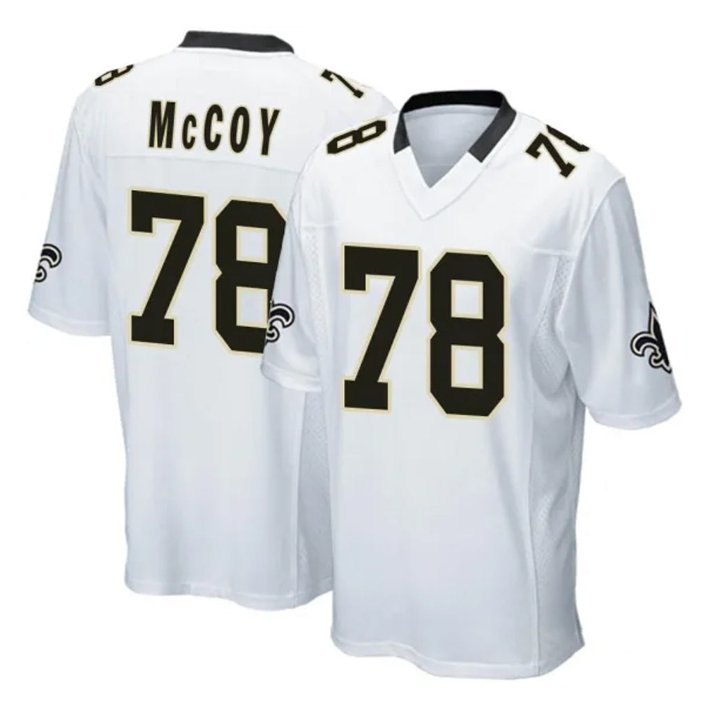 NO.Saints #78 Erik McCoy Player White Home Game BALCE Stitched Jerseys