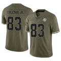 M.Dolphins #83 Kevin Coleman Jr. Player Olive Salute To Service Limited BALCE Stitched Jerseys