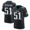 P.Eagles #51 Cam Jurgens Player Black Game Home BALCE Stitched Jerseys