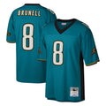 J.Jaguars #8 Mark Brunell?Player Teal Mitchell & Ness Legacy Home Game BALCE Stitched Jerseys