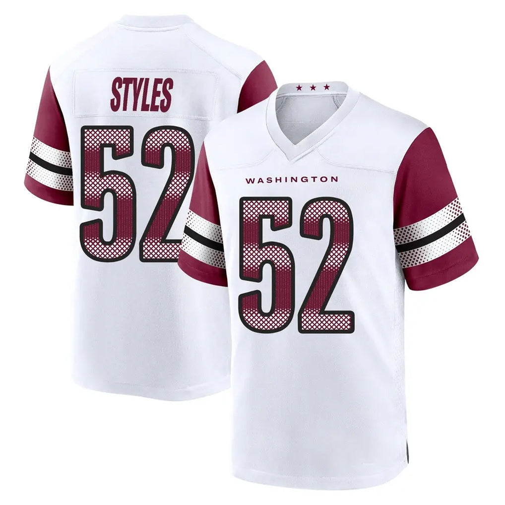 W.Commanders #52 Sonny Styles Player White Game Home BALCE Stitched Jerseys