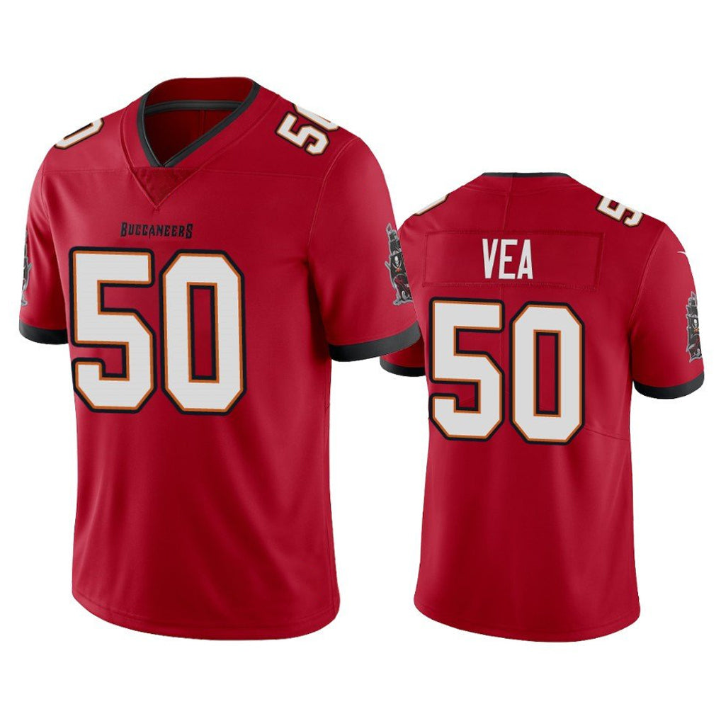 TB.Buccaneers #50 Vita Vea Player Red Limited Vapor Home Game BALCE Stitched Jerseys