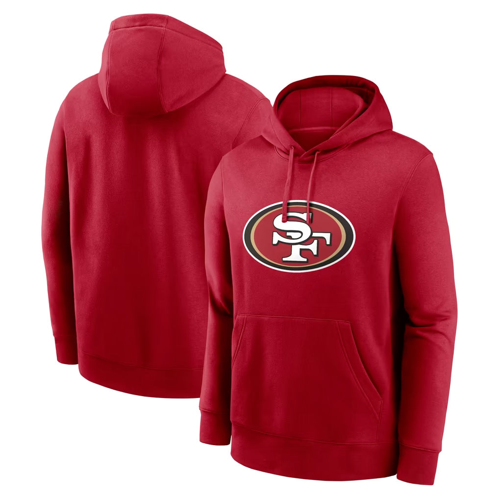 SF.49ers ## 49ers Blank Player Red LOGO Pullover Hoodies Home Game Blank Player BALCE Stitched Jerseys