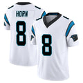 C.Panthers #8 Jaycee Horn Player White Vapor F.U.S.E. Limited Home Game BALCE Stitched Jerseys