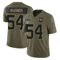 SF.49ers #54 Fred Warner Player Olive 2025 Salute To Service Limited Home Game BALCE Stitched Jerseys