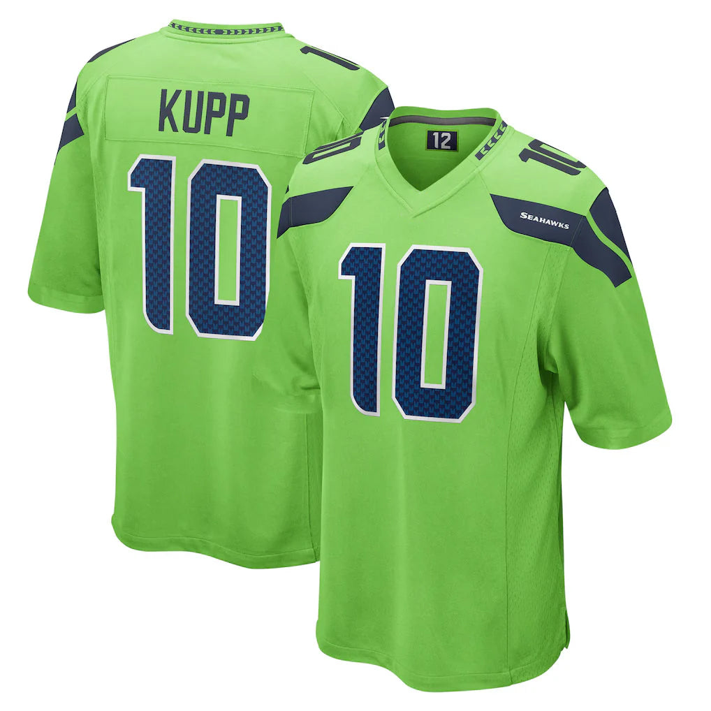 S.Seahawks #10 Cooper Kupp Player Green Home Game BALCE Stitched Jerseys
