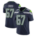 S.Seahawks #67 Charles Cross Player Navy Limited Vapor Untouchable Home Game BALCE Stitched Jerseys