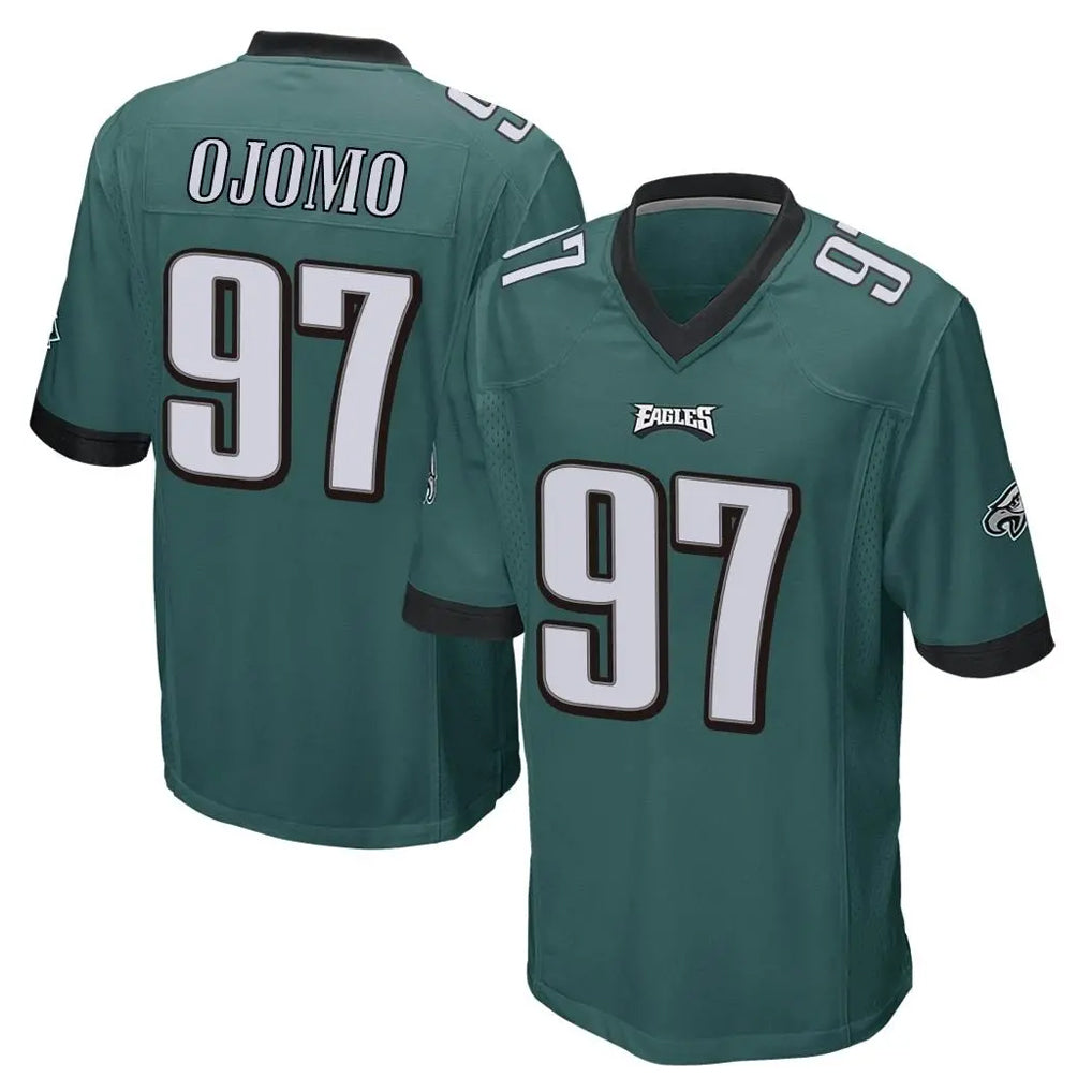 P.Eagles #97 Moro Ojomo Player Team Color Green Home Game BALCE Stitched Jerseys