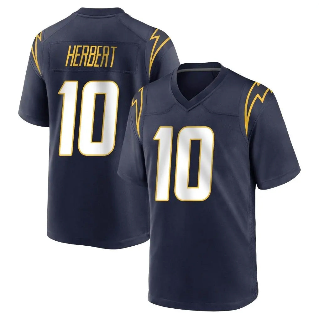 LA.Chargers #10 Justin Herbert Player Navy Home Game BALCE Stitched Jerseys