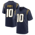 LA.Chargers #10 Justin Herbert Player Navy Home Game BALCE Stitched Jerseys