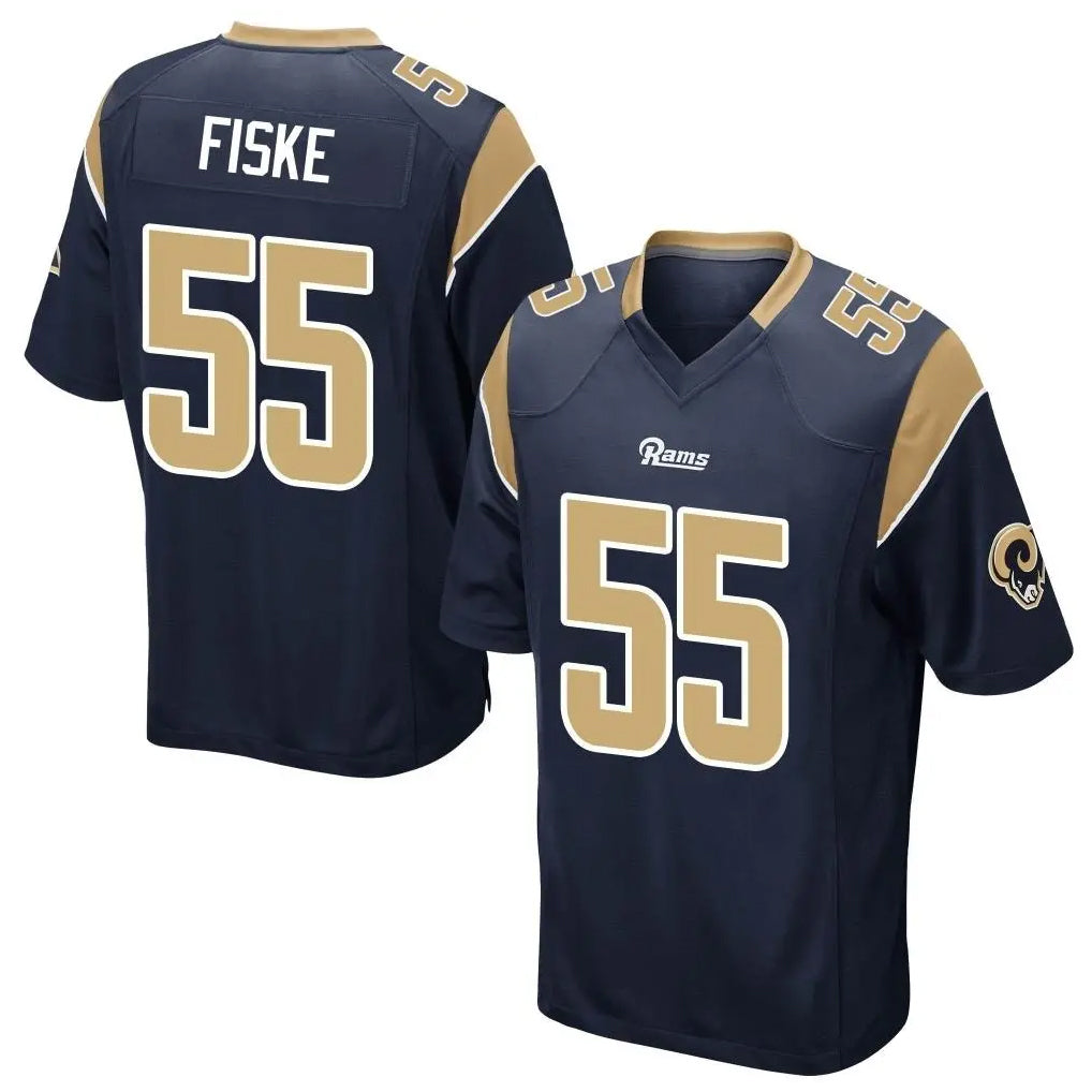 LA.Rams #55 Braden Fiske Player Navy Home Game BALCE Stitched Jerseys