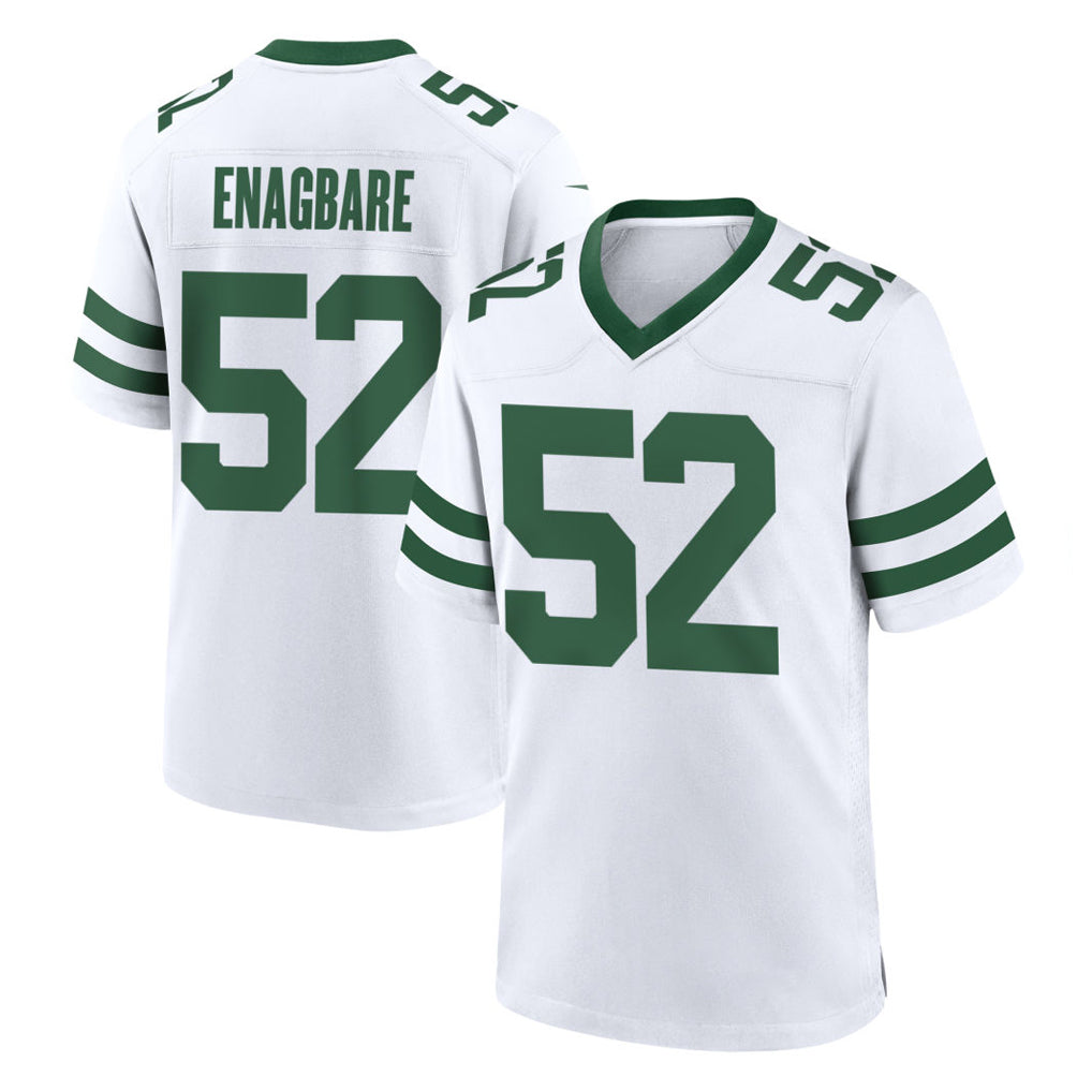 NY.Jets #52 Kingsley Enagbare Player White Legacy Home Game BALCE Stitched Jerseys