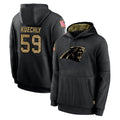 C.Panthers #59 Luke Kuechly Player Black Salute to Service Pullover Hoodies Limited Game BALCE Stitched Jerseys