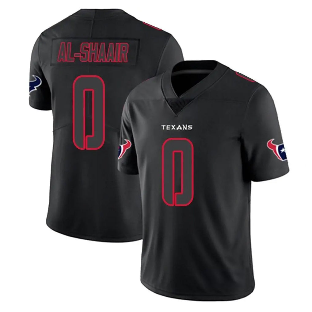 H.Texans #0 Azeez Al-Shaair Player Black Impact Limited Game BALCE Stitched Jerseys