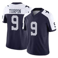 D.Cowboys #9 KaVontae Turpin Player Navy-White Limited Alternate Vapor F.U.S.E. Home Game BALCE Stitched Jerseys