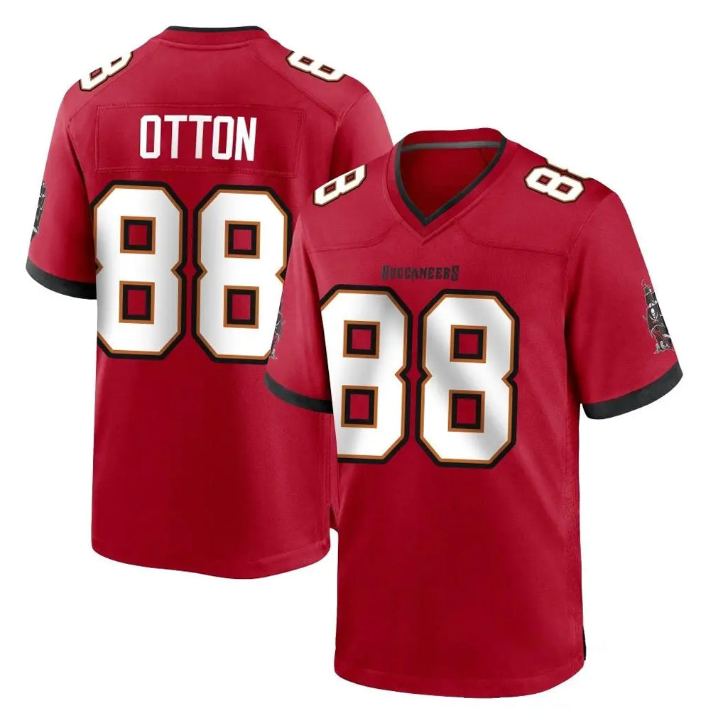TB.Buccaneers #88 Cade Otton Player Red Home Game BALCE Stitched Jerseys