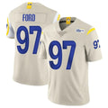 LA.Rams #97 Poona Ford Player Bone Limited Vapor Home Game BALCE Stitched Jerseys