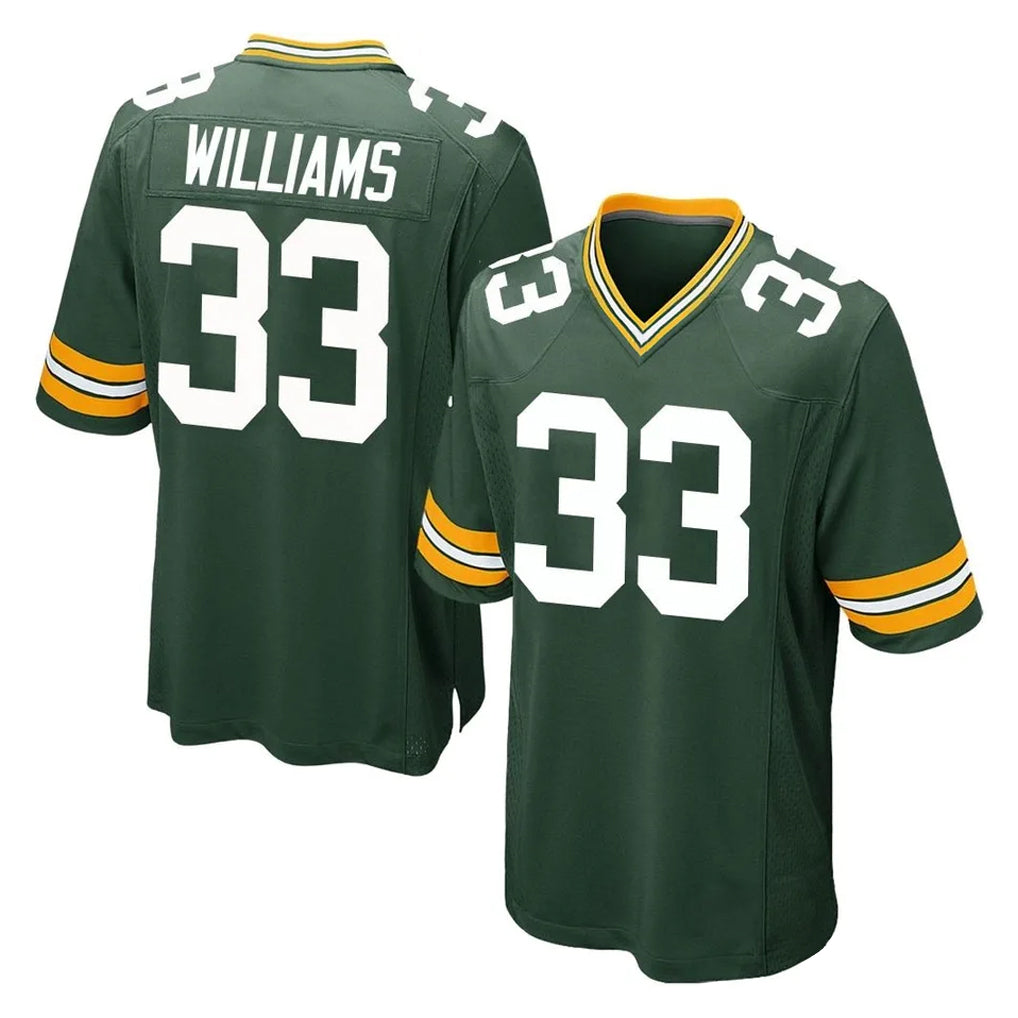 GB.Packers #33 Evan Williams Player Green Home Game BALCE Stitched Jerseys