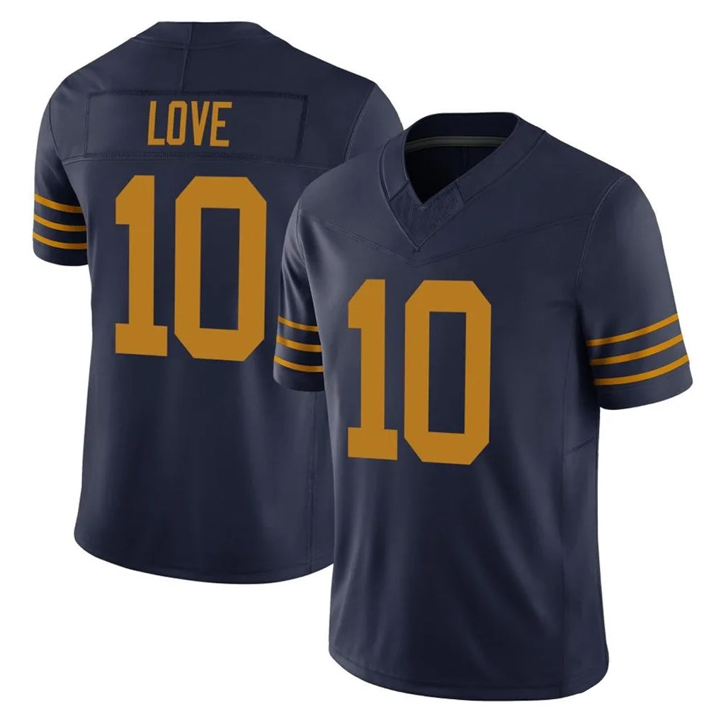 GB.Packers #10 Jordan Love Player Navy The 1923 Classic Vapor F.U.S.E. Home Game BALCE Stitched Jerseys