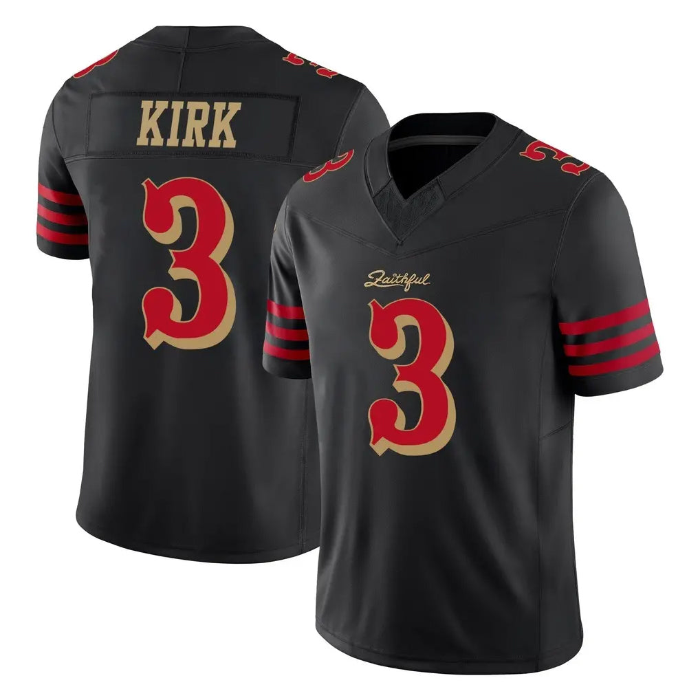 SF.49ers #3 Christian Kirk Player Black Limited Rivalries Collection Home Game BALCE Stitched Jerseys
